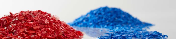 Sensor-based sorting accurately separates red and blue PP flakes