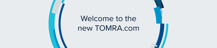 TOMRA orbit with the text welcome to the new tomra.com