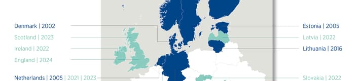 Map of deposits in Europe