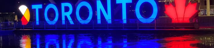 Neon sign that reads "Toronto"