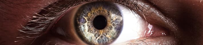 closeup of a person's eye