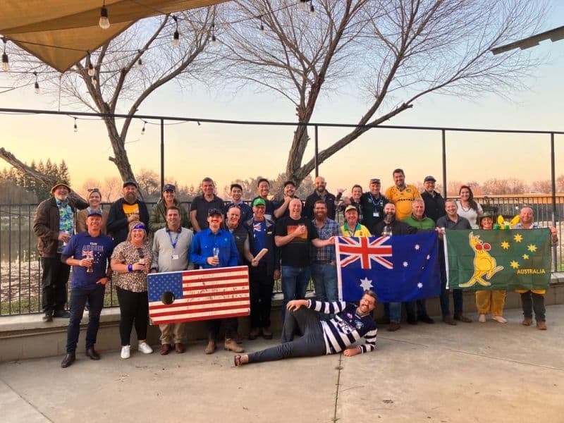 TOMRA Employees at Australia day in California