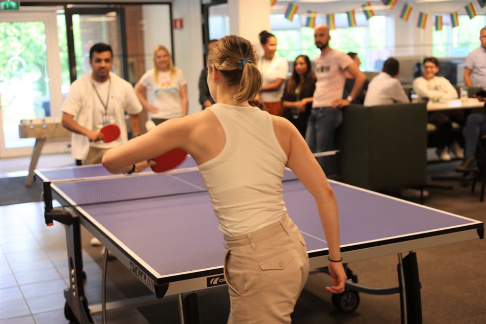 Ping-pong competition in Asker